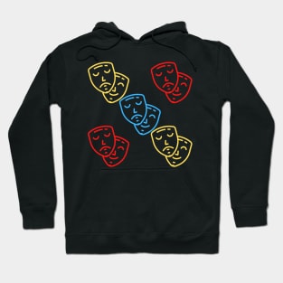 Colorful Theatre Pattern Mask Hoodie